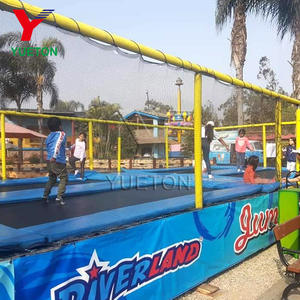 <span class=keywords><strong>Trampoline</strong></span> de saut Rectangle pour enfants, équipement de parc d'attractions en plein air, bon marché, modèle certifié CE, à vendre - Product Image 4