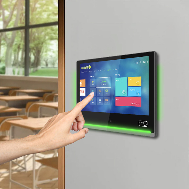 10 Inch Capacitive Multi Touch Screen Display Android LCD Meeting Room Schome Automation Wall Touch Panel for Smart Home