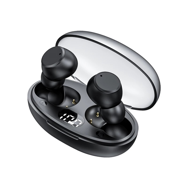 Headsets Earphones Charging Case Digital Display Headphones 5.3 IPX7 Waterproof Wireless Earbuds Mini Ear Buds