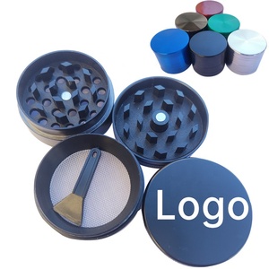 Máy Xay 2022 Thảo Dược Hút Thuốc Lá Hợp Kim Kẽm 4 Lớp Máy Xay Kim Loại Biểu Tượng Tùy Chỉnh Máy Xay Thảo Mộc Khô - Product Image 1