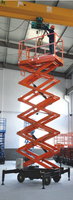 Plateforme élévatrice à ciseaux semi-propulsée EVERLIFT SJY0.5-6, mini, 300 kg, hauteur électrique 6 m-12 m, pour entrepôt