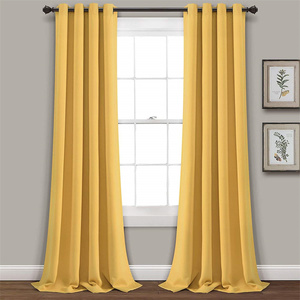Tende oscuranti da pavimento a soffitto in tessuto di poliestere grigio scuro in stile americano <span class=keywords><strong>per</strong></span> camera da letto - Product Image 6
