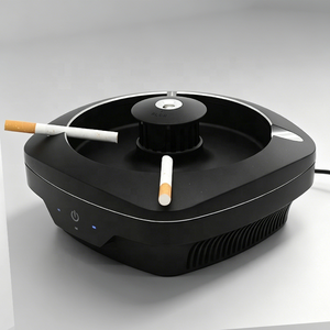 Cendrier purificateur d'air intelligent avec écran LED |   Absorbeur de fumée à ions négatifs à 3 vitesses à détection automatique pour bureau et hôtel - Product Image 3