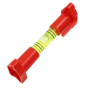 Niveau à bulle mini-colonne vert avec support rouge pour bricolage - Product Image 5