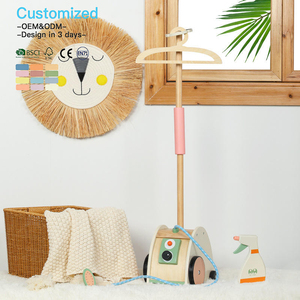 EDULAND OEM ODM <span class=keywords><strong>Maison</strong></span> de jeu en bois Montessori pour enfants, <span class=keywords><strong>machine</strong></span> à repasser suspendue de simulation, jouets éducatifs de jeu d'imitation, cadeaux pour enfants - Product Image 4