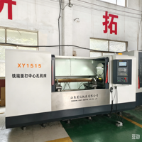 Máquina CNC de Eje Plano Rígido XY1515 para Procesamiento de Ejes - Máquina Combinada para Fresado de Extremos y Perforación de Orificios Centrales