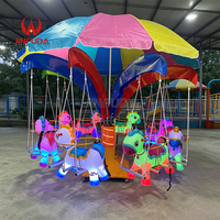 Offre Spéciale : Manège Portable Lumineux Cheval Tournant pour Enfants avec Musique – Équipement de Jeu Extérieur à Vendre