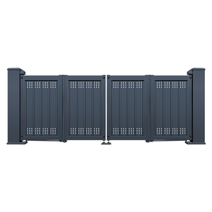 Đơn giản ranh giới tường hàng rào cổng trackless <span class=keywords><strong>OEM</strong></span> gấp lối vào cổng - Product Image 1