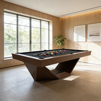 Table de billard en bois massif de luxe pour intérieur, table de jeu en bois massif de luxe pour adultes, maison, villa, club, salle de jeux