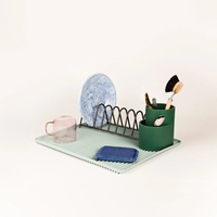 Organisateur de cuisine en acier inoxydable pour comptoir et placard, égouttoir à vaisselle, support de rangement pour assiettes et plats
