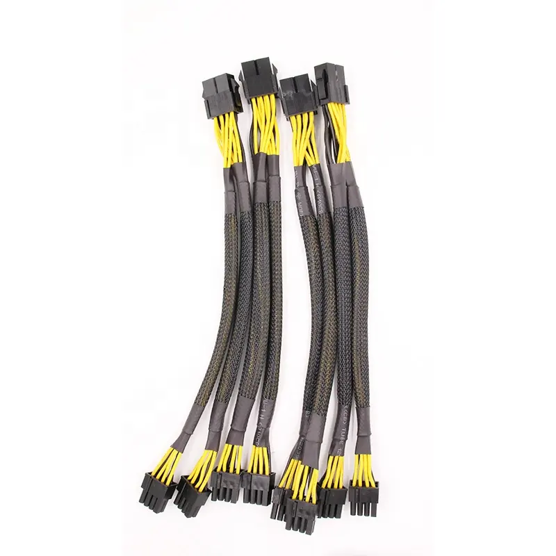 random lengths terminals cable assembly PCI E 8Pin female To 8pin 6+2 pin male cable adapter CPU 8p power supply cable