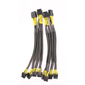 随机长度端子电缆组件PCI E 8Pin母至8pin 6 + 2针公电缆适配器CPU 8p电源电缆
