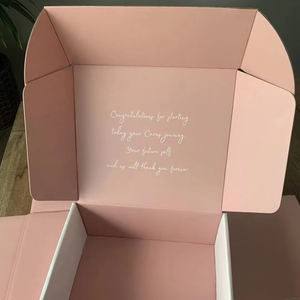 Cajas de Envío de Papel Recubierto de Película Mate Morada Personalizadas con Logotipo, Utilizadas para Empacar Ropa y Calcetines, y para Transporte - Product Image 2