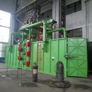 Macchina di produzione di abrasori automatico rullo continuo passaggio attraverso granigliatrice per trave in acciaio - Product Image 4