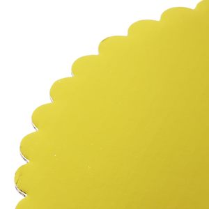 20cm 3mm Wholesale Cross-border Golden Color Lace Round Oil-proof Corrugated Paper <strong>Cake</strong> Board <strong>Cake</strong> Base <strong>Tray</strong> - Product Image 4