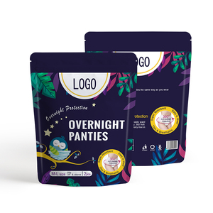 De gran tamaño dama Super suave desechable de la noche a la mañana ropa interior bragas tipo servilleta sanitaria - Product Image 3