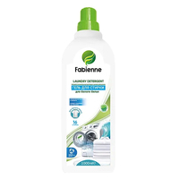 Fabienne 1000 ml Lessive liquide en gel pour vêtements blancs, élimination des taches tenaces, parfum fraîcheur, lavage à la main et en machine B2B