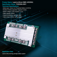 BMS intelligent avec contrôle via application Bluetooth UART et équilibrage actif pour la surveillance des batteries au lithium LiFePO4 4S