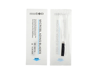 Aiguilles à Microblading noires 18U de 0.20mm, 1 pièce, matériel pour pistolet de tatouage des sourcils, en forme de U, pour formation au tatouage