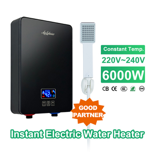 เครื่องทำน้ำอุ่นไฟฟ้าแบบทันที 220-240V 3000-6000W ร้อนเร็ว ปรับแต่งโลโก้ได้ ป้องกันความร้อนเกิน สำหรับโรงแรม โรงเรียน มาตรฐาน IPX4 - Product Image 1