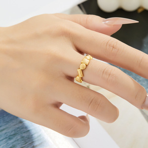 Geometric <b>Open</b> <b>Ring</b> Gold Plated Fashionable Index Finger <b>Ring</b> For Women Party Jewelry R17863 - Product Image 2