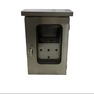 Le boîtier d'alimentation extérieur en acier inoxydable 304 peut être personnalisé boîte étanche à la pluie boîte extérieure électrique industrielle