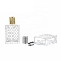 Flacon pulvérisateur de parfum en verre de 100 ml, carré plat, de luxe, haut de gamme, vide, avec bouchon à vis et diffuseur à bâtonnets – Vente en gros