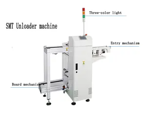 Led lambalar için smt smt makinesi PLC 330mm tam otomatik pcb yükleyici makine