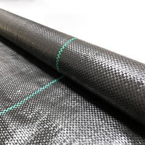 Usine chinoise, vente en gros, géotextiles tissés de haute qualité, barrière anti-mauvaises herbes, tissu paysager, couverture de sol, polyester <span class=keywords><strong>noir</strong></span> PP - Product Image 1