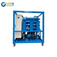 Purificateur d'huile de transformateur bi-étage certifié ISO série HOPU ZYD, déshydratation et dégazage de l'huile isolante pour postes de transformation