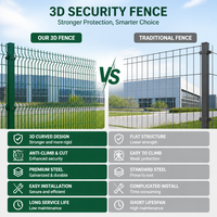 Panel de Cerca 3D con Núcleo de Acero Galvanizado, Tratamiento de Superficie con Revestimiento de PVC, Resistente a los Rayos UV y Ecológico, Precio de Fábrica
