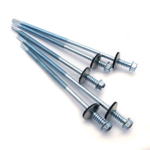 Tornillos Autoperforantes de Acero Galvanizado Métrico, Cabeza Avellanada, Rosca Doble con Arandela de EPDM para Paneles Sándwich - Product Image 1