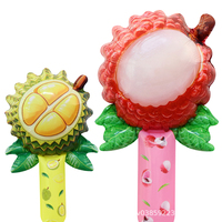 Kleurrijke kinderfeestjespeelgoed zomer vakantie fruit thema aluminiumfolie handvat stokjes aardbeien kiwi's watermeloenen gevormde ballon