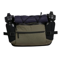 YOUK Sac banane unisexe portable 3L en nylon imperméable avec fermeture éclair, logo personnalisé, style vintage, pour sports décontractés en extérieur et VTT
