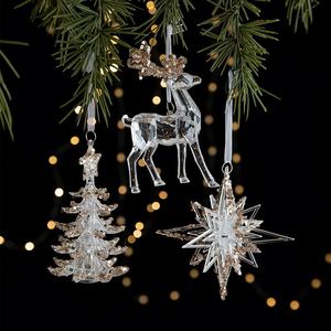 Adorno Colgante de Cristal Transparente Acrílico para Árbol de Navidad, Decoración de Lujo para el Festival Navideño - Product Image 3