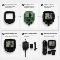 Compteur de vitesse et d'odomètre LCD étanche à 15 fonctions pour vélo, VTT, vélo de route et vélo de ville – Équipement de cyclisme filaire