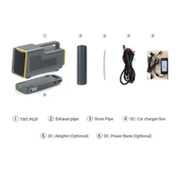 Mini Aire Acondicionado Portátil Recargable de 24V CC para Coches, Unidad de Refrigeración para Camping, Flujo de Aire de 110m/h, Silencioso con 46dB