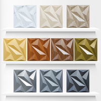Panneaux muraux 3D en PVC effet miroir, autocollants décoratifs modernes pour murs intérieurs et plafonds