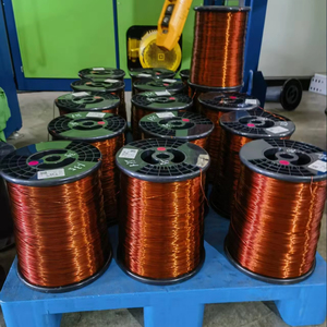 توريد AWG 18 20 22 24 26 28 30 32 34 SWG سلك ألومنيوم دائري بالمينا لف أسلاك ألومنيوم مغناطيسية - Product Image 1