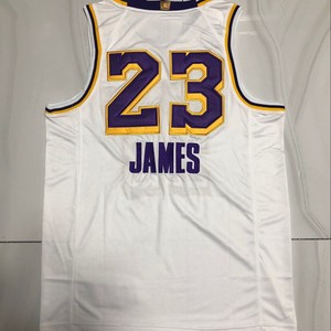 Mismo Estilo No. Camiseta de Baloncesto Estilo James <span class=keywords><strong>23</strong></span>, Uniforme Deportivo de Baloncesto de Malla de Poliéster de Secado Rápido para Verano - Product Image 5
