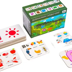 OEM Customized Kids Educational Flash Card Alphabet Logic Reading Cards Literacy Card