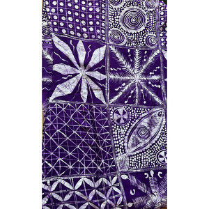 Batik disegnato a mano su tessuto di seta (5 iarde) - Product Image 1