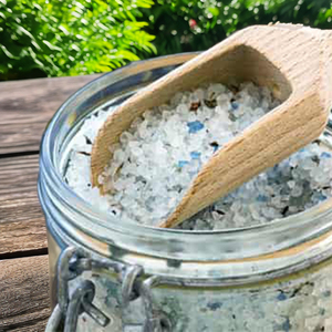 Aromaterapia de etiqueta privada Sal de baño Epsom Relajación Blanqueamiento Exfoliante Spa Himalaya Cristal Leche Miel Aromas para pies - Product Image 5