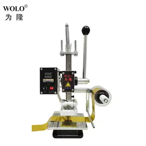 Brand New Gold Silver Foil manual Mini Digital Hot Foil Stamping Machine Heat Pressing Machine For Wood Pvc Paper Custom Logo