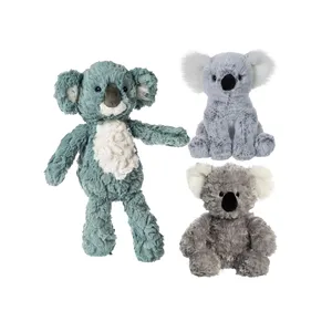 Premium Kwaliteit Op Maat Gemaakte Realistische Grijze Koala Knuffeldier Pluizige Koala Beer Pluche Speelgoed Gepersonaliseerd Logo Promotie Kids Ifts