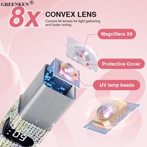 Mini <span class=keywords><strong>lampe</strong></span> à ongles portable pour tous les vernis à gel Séchage rapide Machine de séchage des ongles UV LED <span class=keywords><strong>lampe</strong></span> à ongles avec diamants - Product Image 5