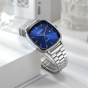 Top Luxury Men's Stainless Steel Alloy Watch Modern Simple <b>Square</b> Quartz Watch Men's Business Commuter Watch - Product Image 3