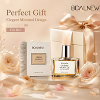 Parfum corporel en spray OEM à marque privée, 30 ml, lait crémeux vanille, jasmin, ambre, parfum naturel longue durée