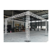 Sistema de Truss Móvil para Eventos al Aire Libre con Altavoces Line Array de Aleación de Aluminio Usados, Iluminación de Escenario con Truss Negro, Certificado TUV
