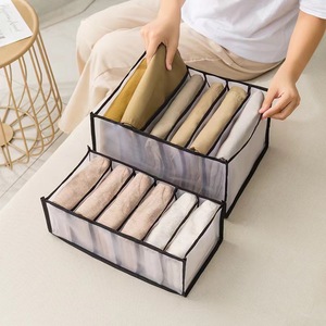 Caja de Almacenamiento de Ropa Interior de Malla, Herramienta Plegable para Guardar Calcetines, Organizador de <span class=keywords><strong>Cajones</strong></span> para Ropa Interior y Sujetadores, Bolsa de Clasificación Dividida - Product Image 2